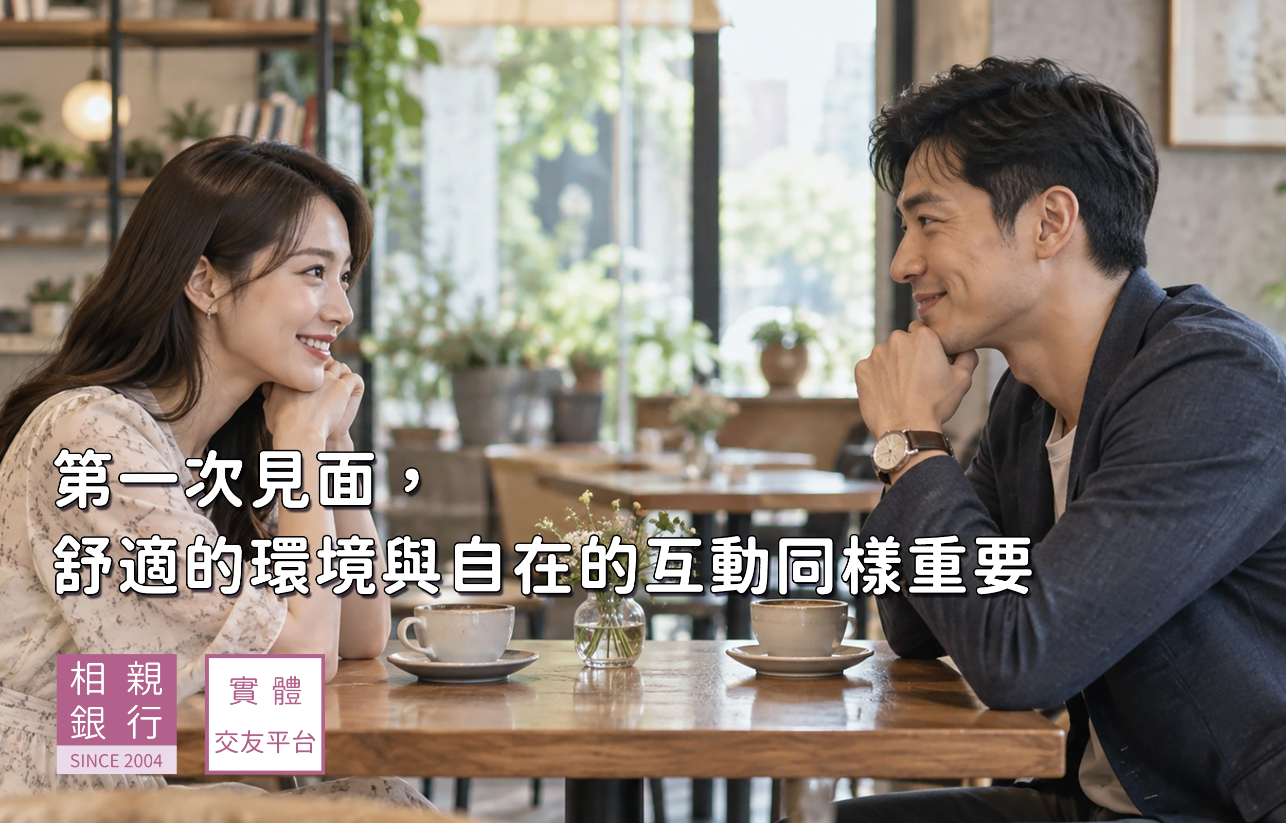 第一次相親約會在咖啡館輕鬆認識彼此